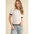 Round Neck Scalloped Sweater