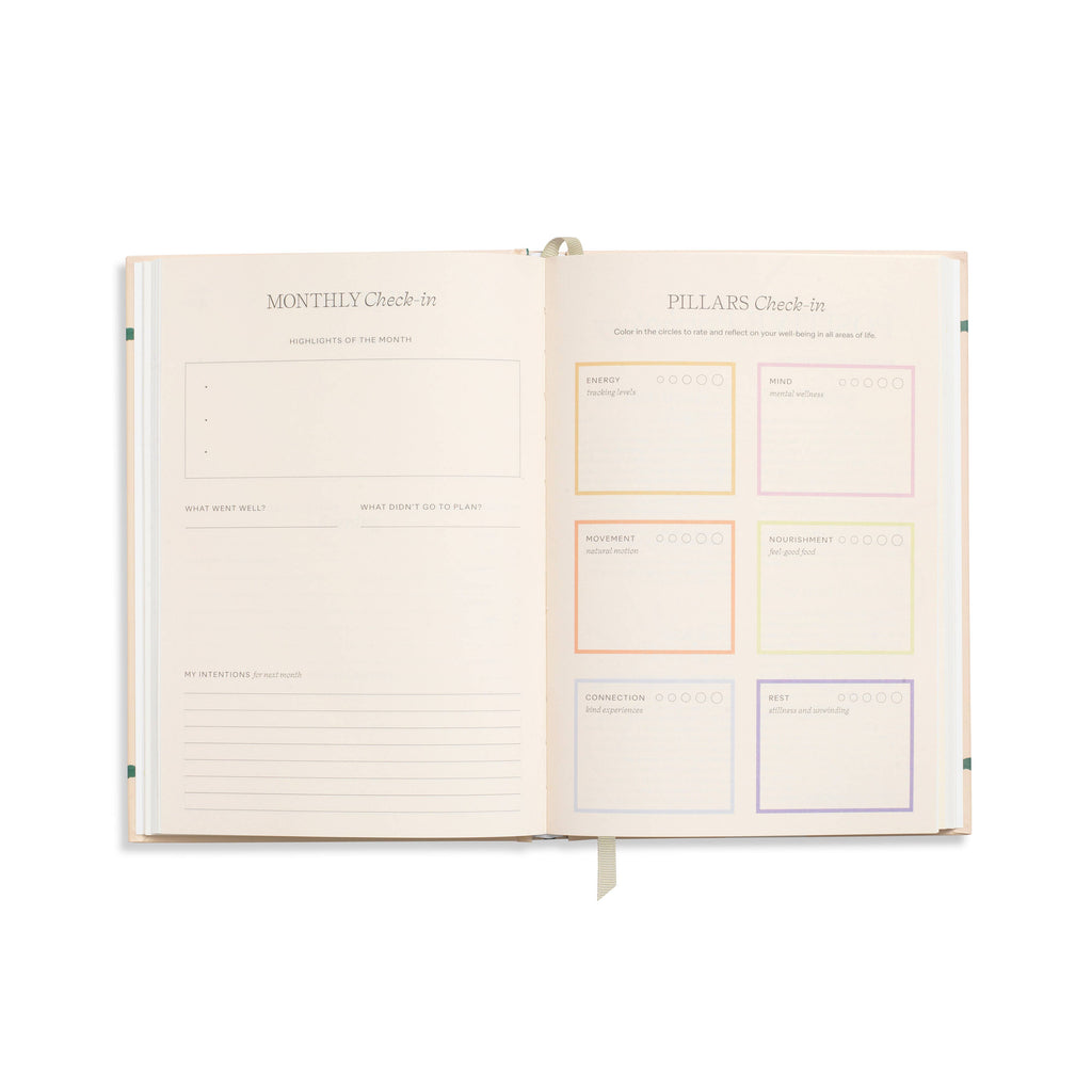 Guided Wellness Journal, A5 Hardcover - Quilted Daydream