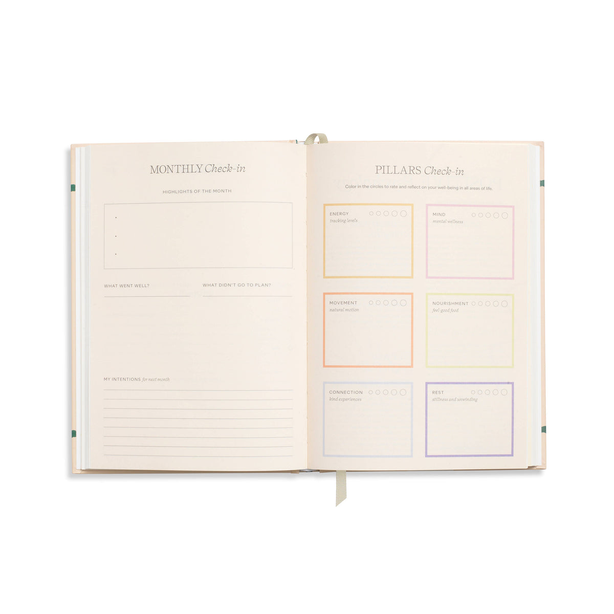 Guided Wellness Journal, A5 Hardcover - Quilted Daydream