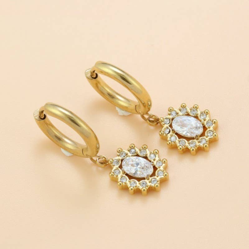Tarnish Free Crystal Earrings