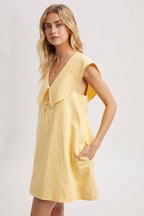OVERSIZED SAILOR COLLAR MINI DRESS