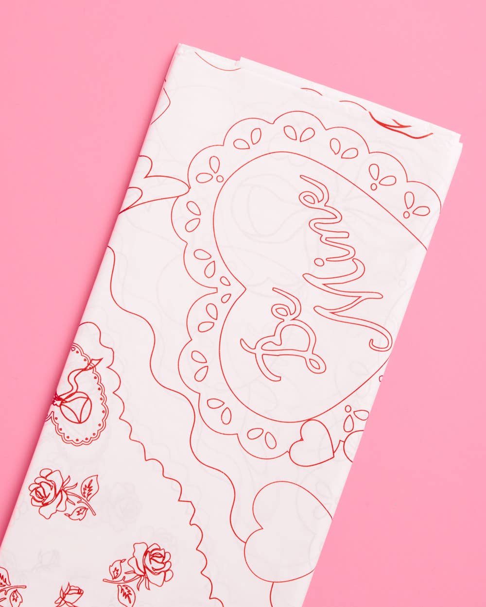 Valentine's Kids Coloring Tablecloth