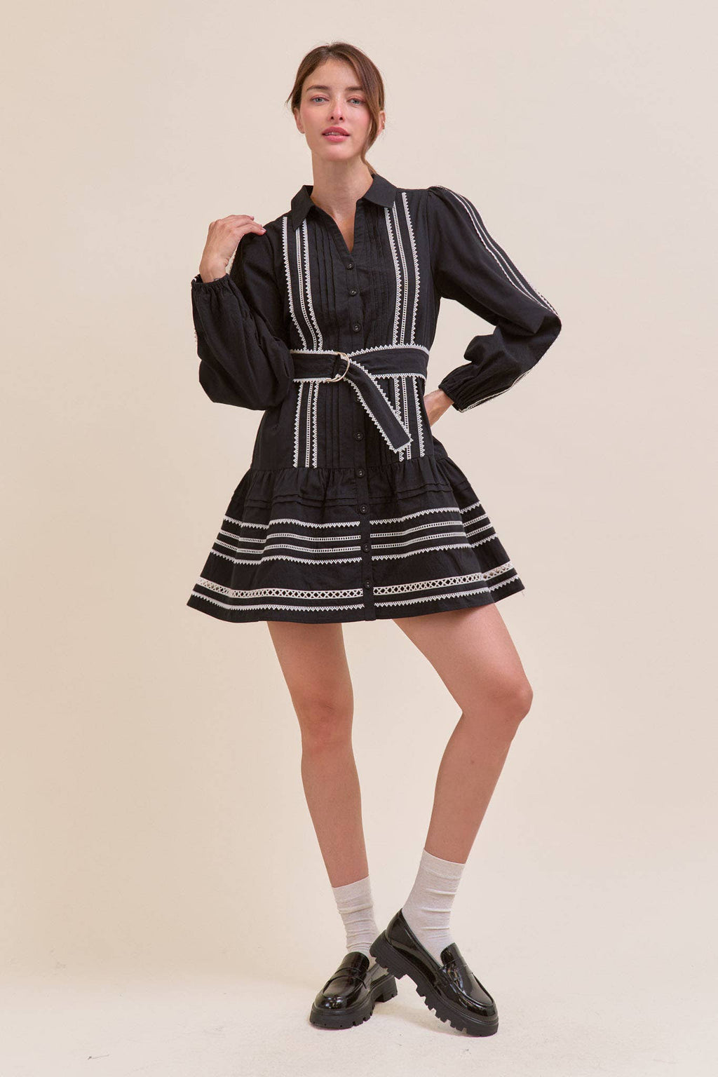 Belted Mini Dress
