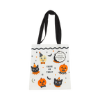 Vintage Halloween Characters Canvas Tote Bag