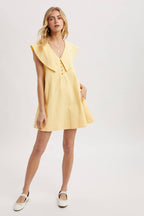 OVERSIZED SAILOR COLLAR MINI DRESS