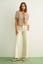 Gingham Sailor Blouse