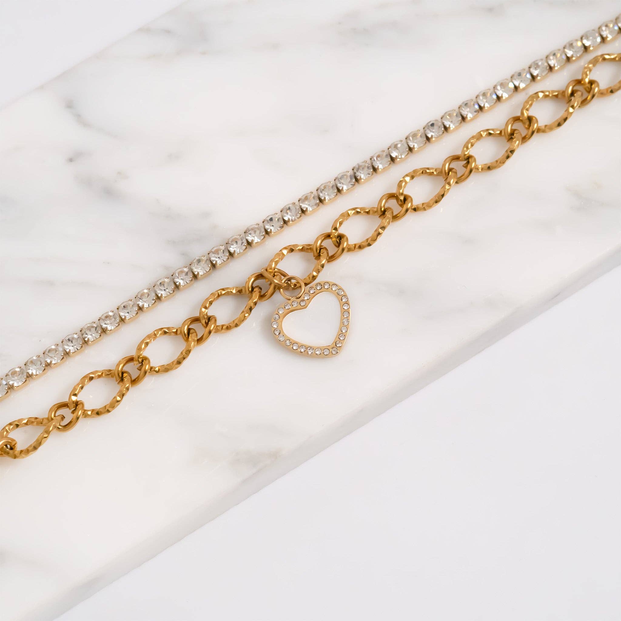 18K Gold Tennis Bracelet