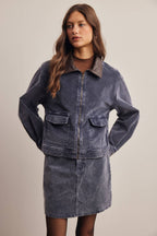 Washed Stretch Corduroy Jacket