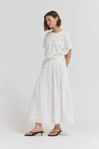 SIDE SCRUNCH TEE