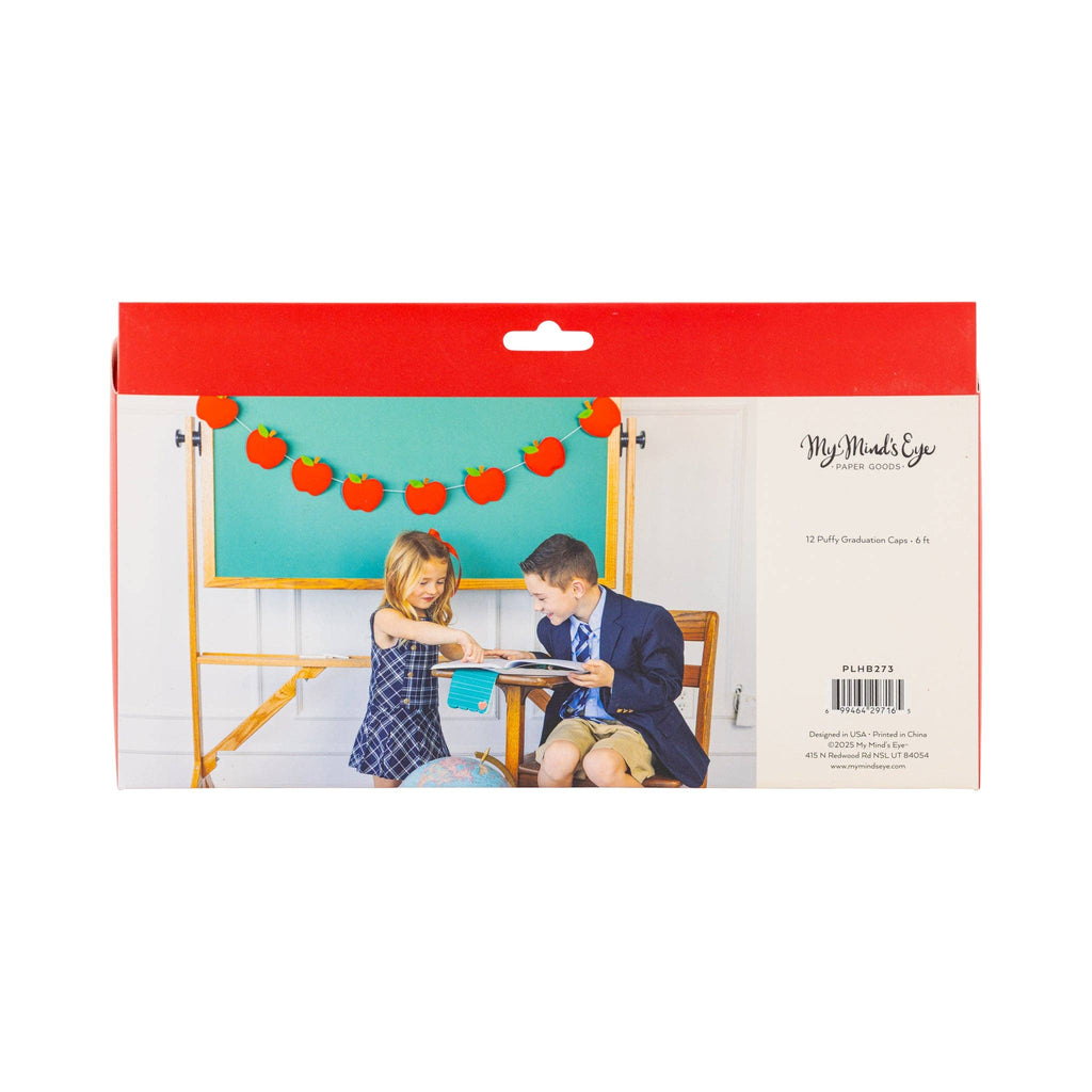 PLHB273 - Puffy Felt Apple Banner