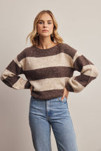 Soft Stripe Knit Sweater