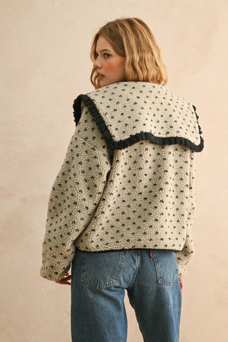 Printed Sherpa Jacket