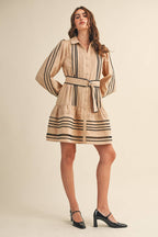 Belted Mini Dress