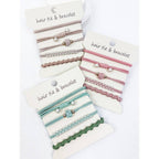 Boho Inspired Pearl Detail Hair Tie Bracelets