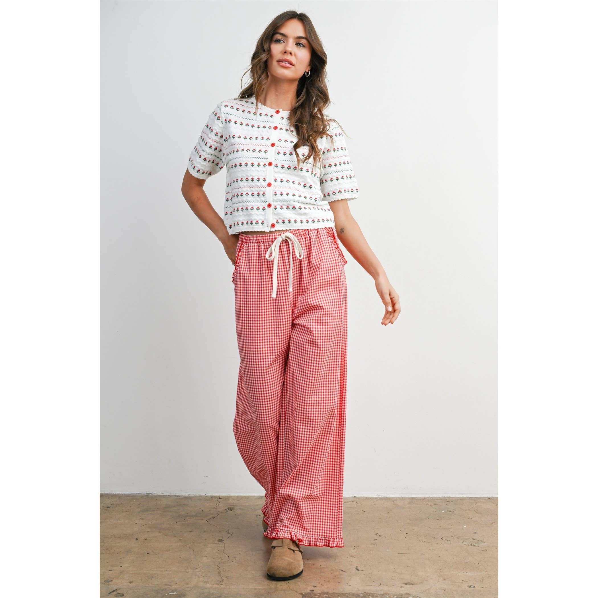 Women's Floral Button-Down Cardigan