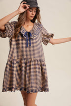Gingham Babydoll Dress