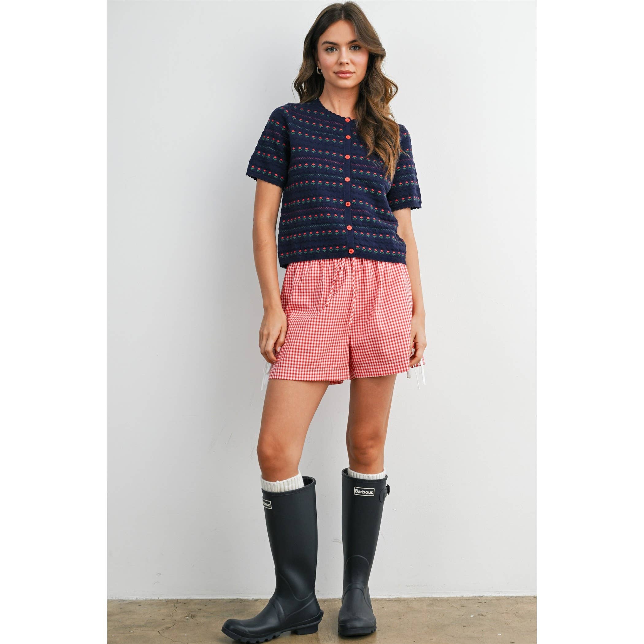 Women's Floral Button-Down Cardigan