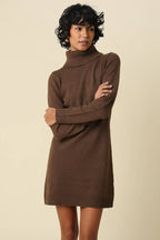 Jane High Neck Mini Knit Dress