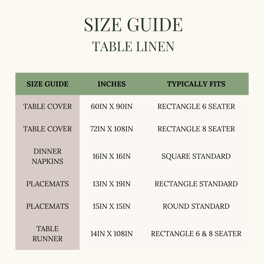 Sage Meadow - Handblock Print Cotton Tablecloth