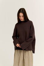 SLIDE SLIT LOOSE FIT SWEATER TOP