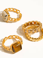 Non-Tarnish Gold Rhinestone Ring