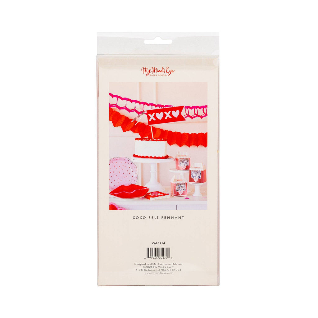 XOXO Felt Pennant