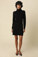 Jane High Neck Mini Knit Dress