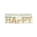 Vintage Happy Easter Glitter Banner