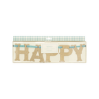 Vintage Happy Easter Glitter Banner
