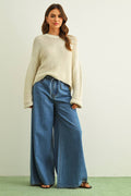 Round Neck Sweater Knitted Top