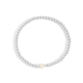 18K Gold Stretch Bracelet with Pearl