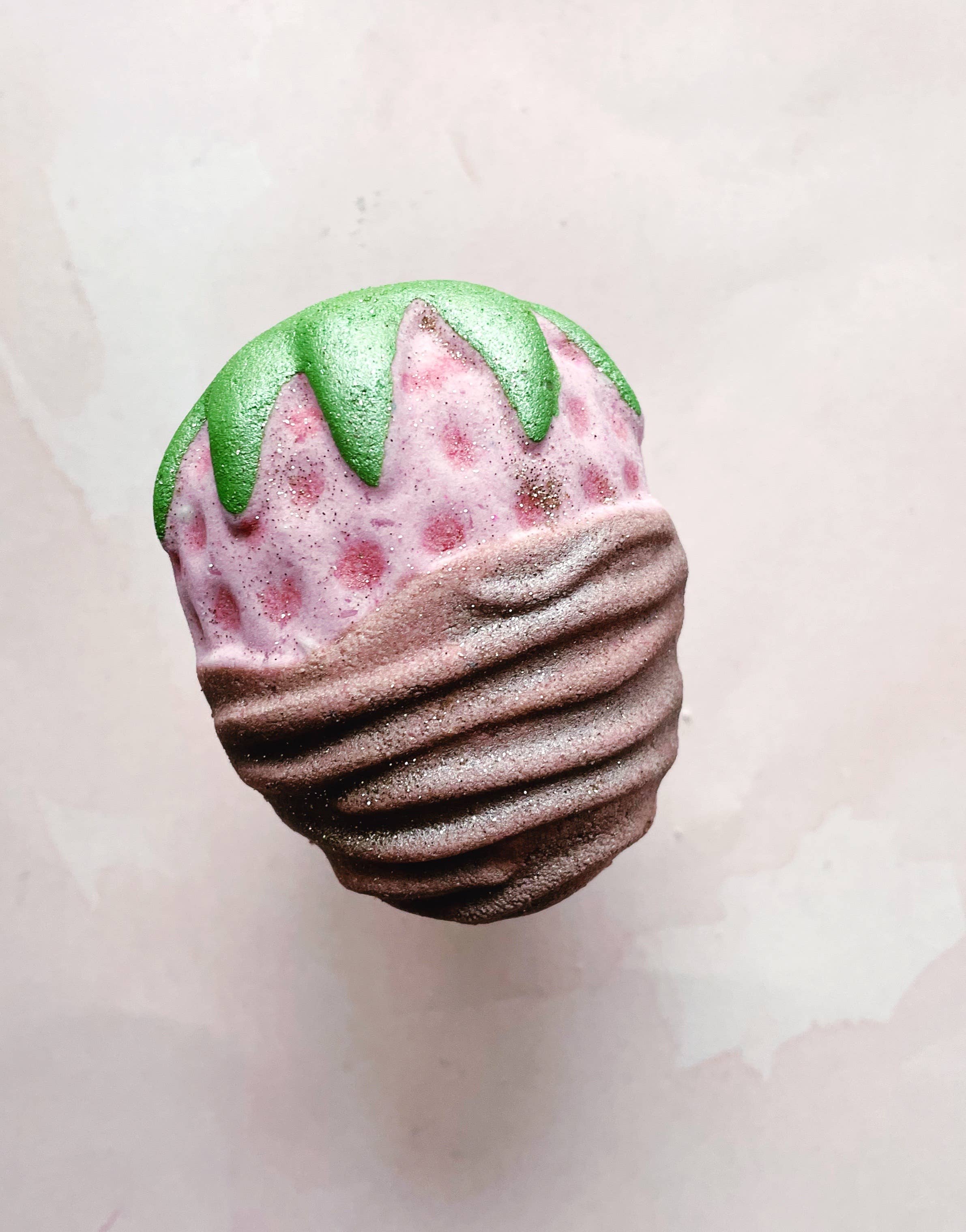 Chocolate Covered Strawberry Bath Bomb
