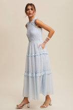 Sleeveless Gingham Dress