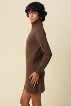 Jane High Neck Mini Knit Dress