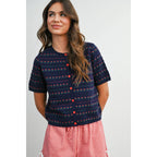 Women's Floral Button-Down Cardigan