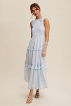 Sleeveless Gingham Dress