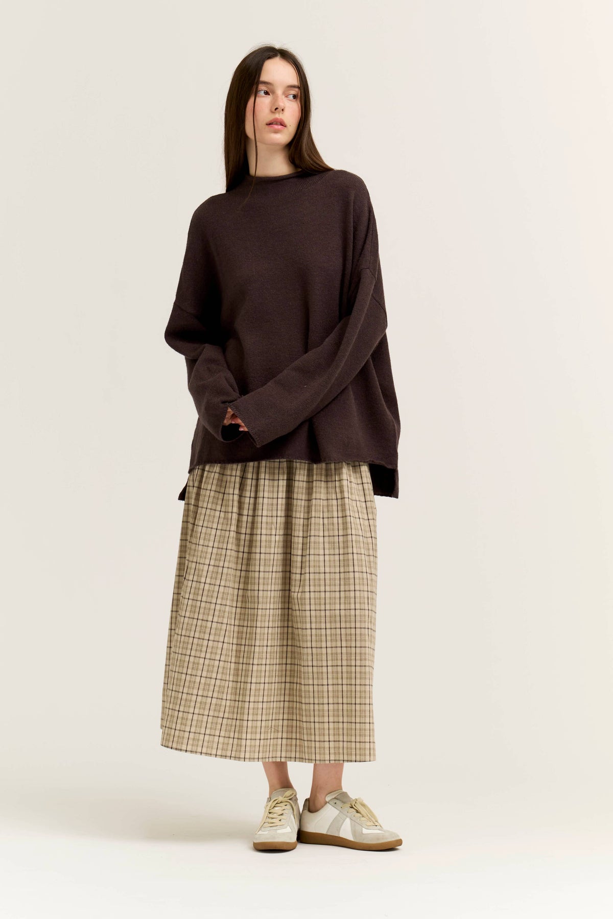 SLIDE SLIT LOOSE FIT SWEATER TOP