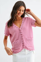 Crochet Knit Cardigan