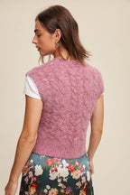 Cable Knit Sweater Vest