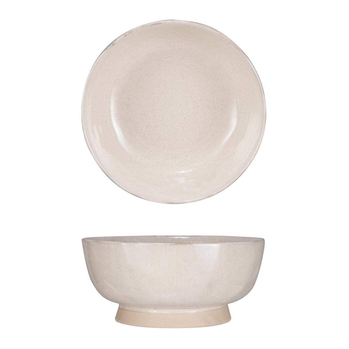 Stoneware Footed Bowl (Each One Will Vary)