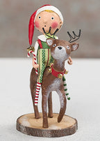 Run Run Reindeer Christmas figurine by Lori Mitchell