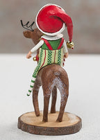 Run Run Reindeer Christmas figurine alternate view
