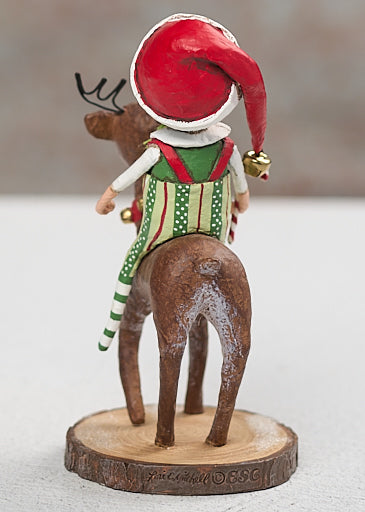 Run Run Reindeer Christmas figurine alternate view