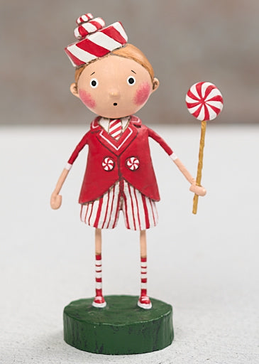 Peppermint Pete Christmas figurine by Lori Mitchell