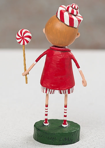 Peppermint Pete Christmas figurine alternate view