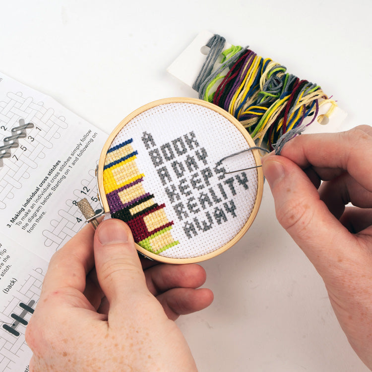 A Book a Day Mini Cross Stitch Embroidery - image 2