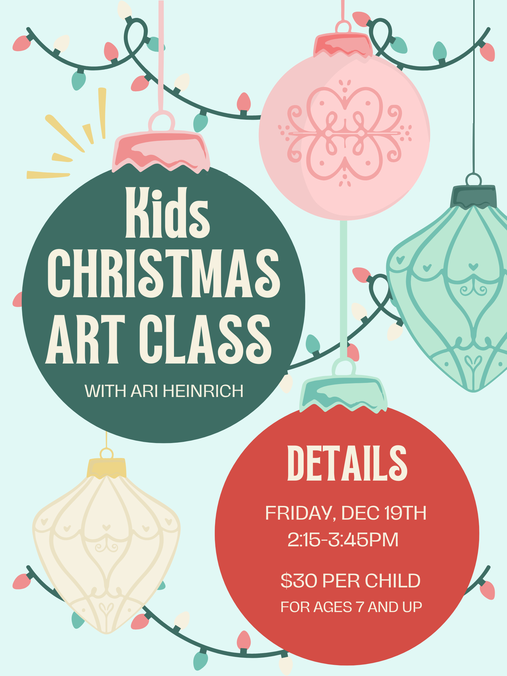 Kids Christmas Art Class