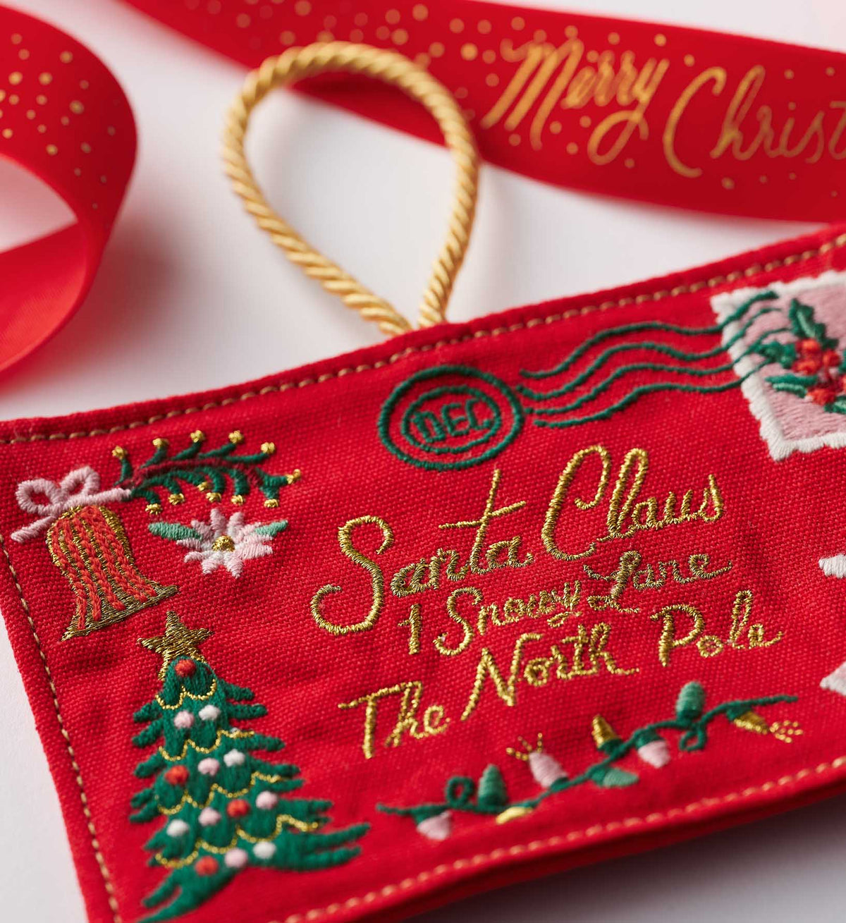 Santa Letter Embroidered Ornament — image 5
