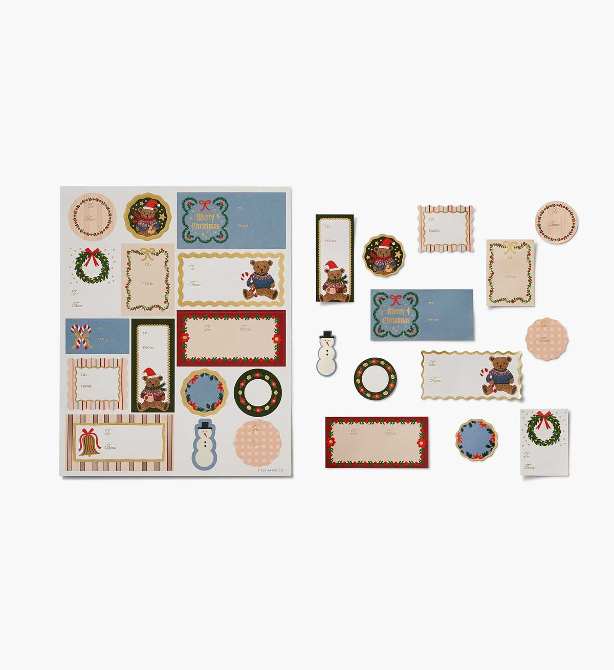 Beary Christmas Stickers & Labels — Set of 3 Sheets — image 4