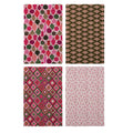 Woven Printed Microfibre Tea Towel with Holiday Pattern, 4 Styles ©